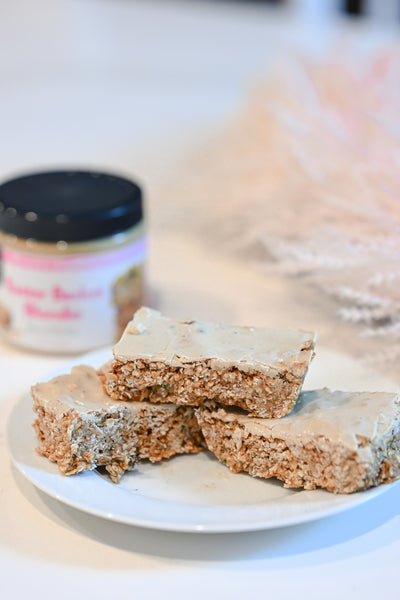Easter Basket Blondie Protein Oat Bars