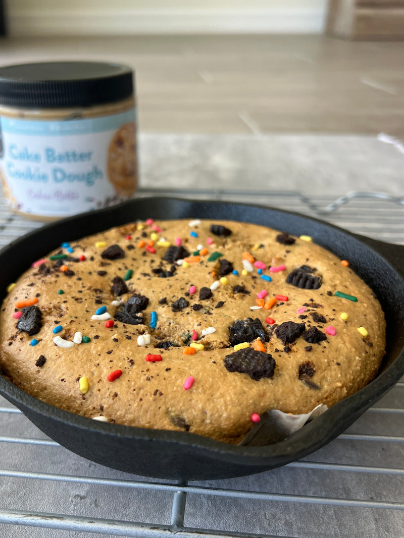 Cake Batter Cookie Dough Cookie Skillet