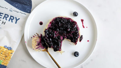 Upside Down Blueberry Cake for One