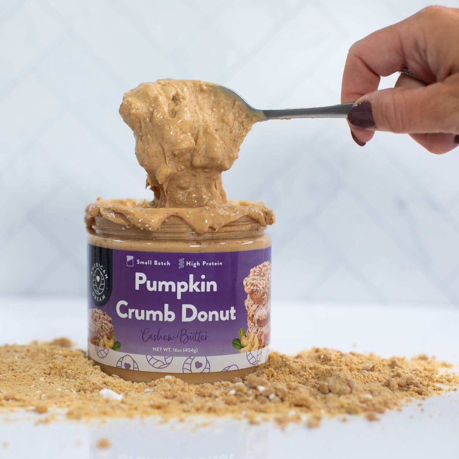 Pumpkin Crumb Donut Cashew Butter