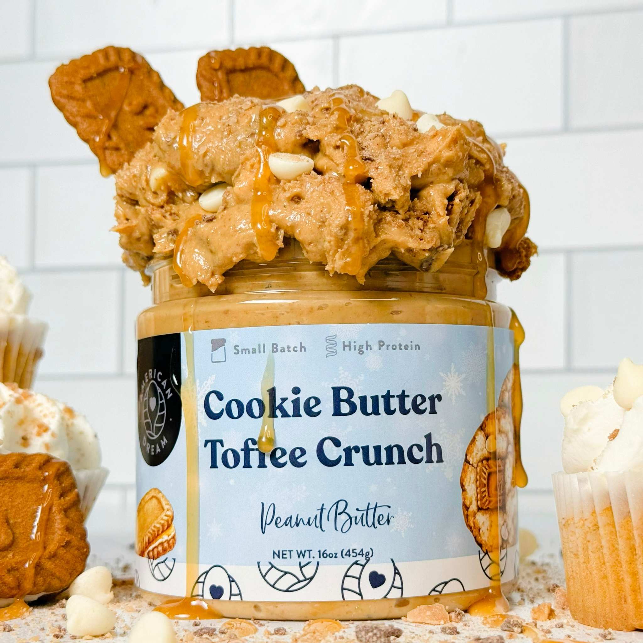 Cookie Butter Toffee Crunch Pb High Protein Low Sugar Dessert 
