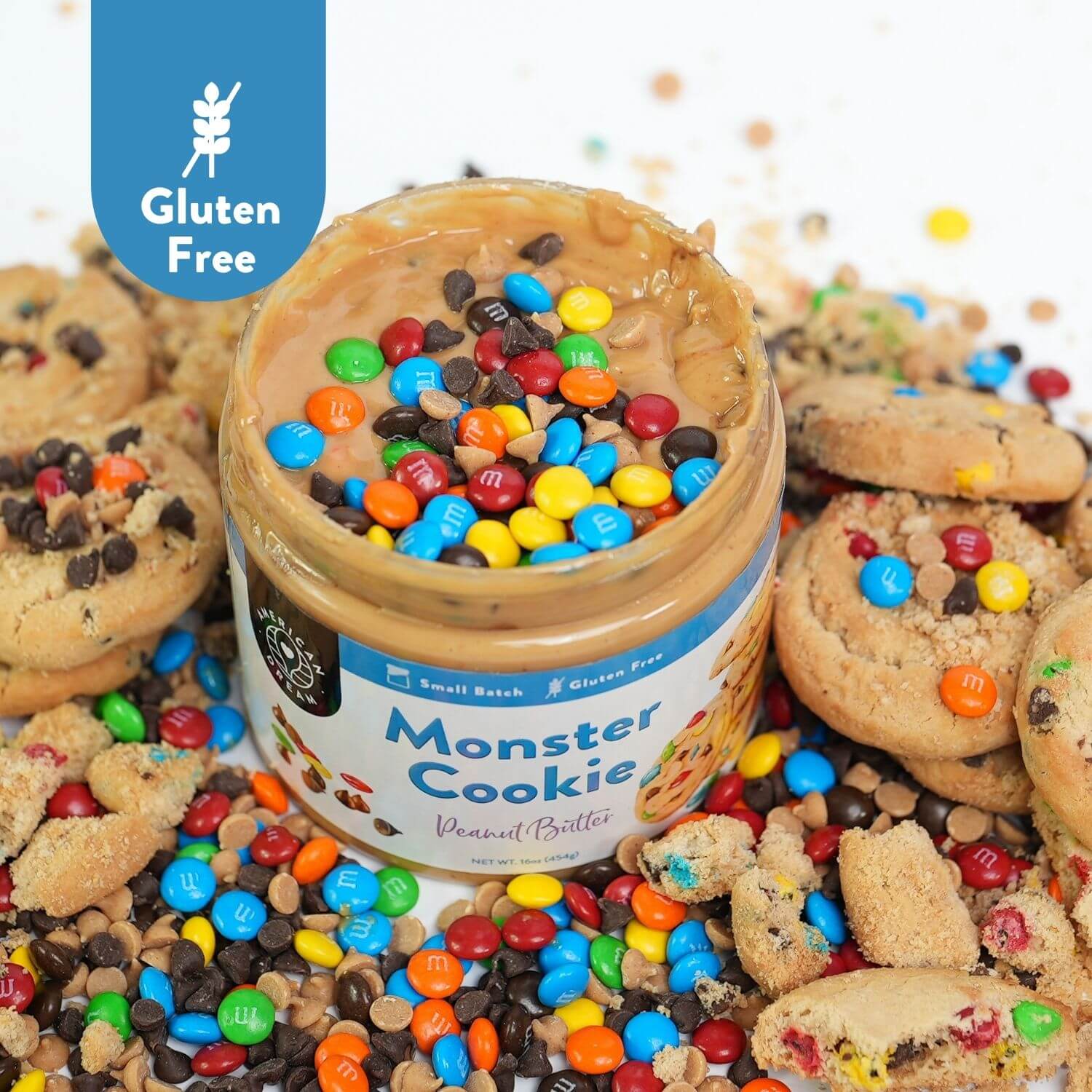 Gluten-Free Monster Cookie Peanut Butter – American Dream Nut Butter