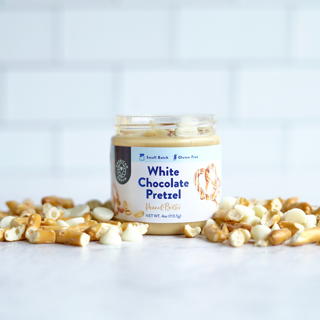 Baby Butter 4oz Gluten-Free White Chocolate Pretzel Peanut Butter