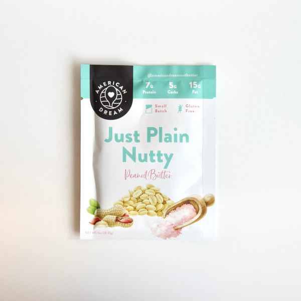 Gluten-Free Just Plain Nutty Peanut Butter Single-Serve Squeeze Pack