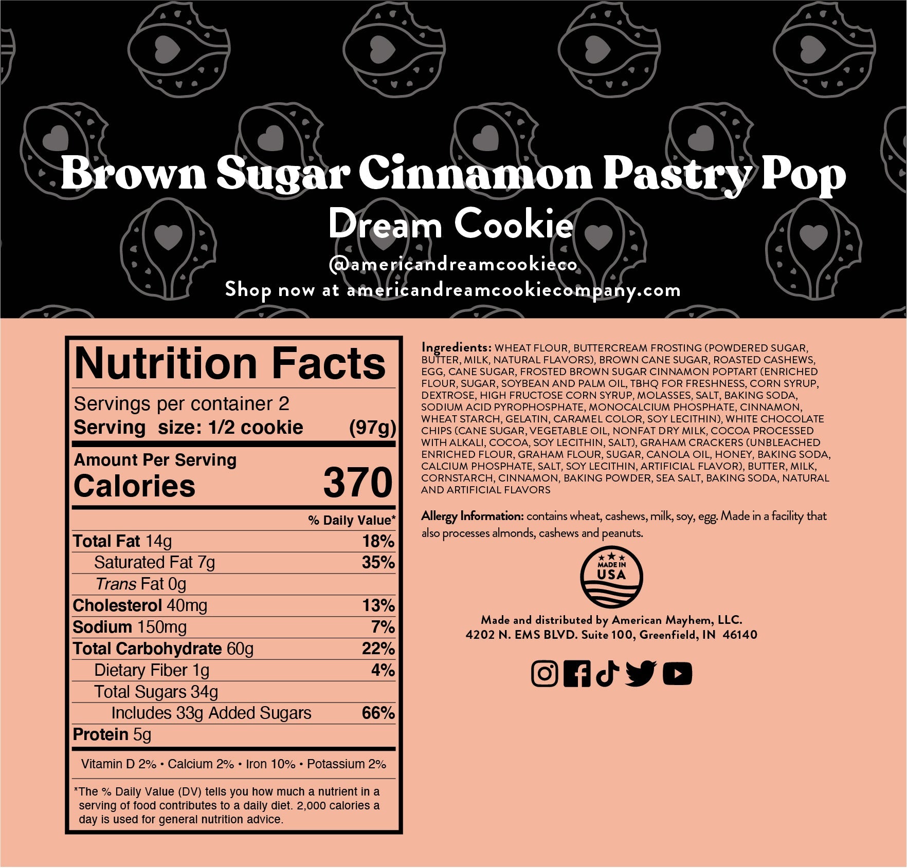 Brown Sugar Cinnamon Poptart Cookie