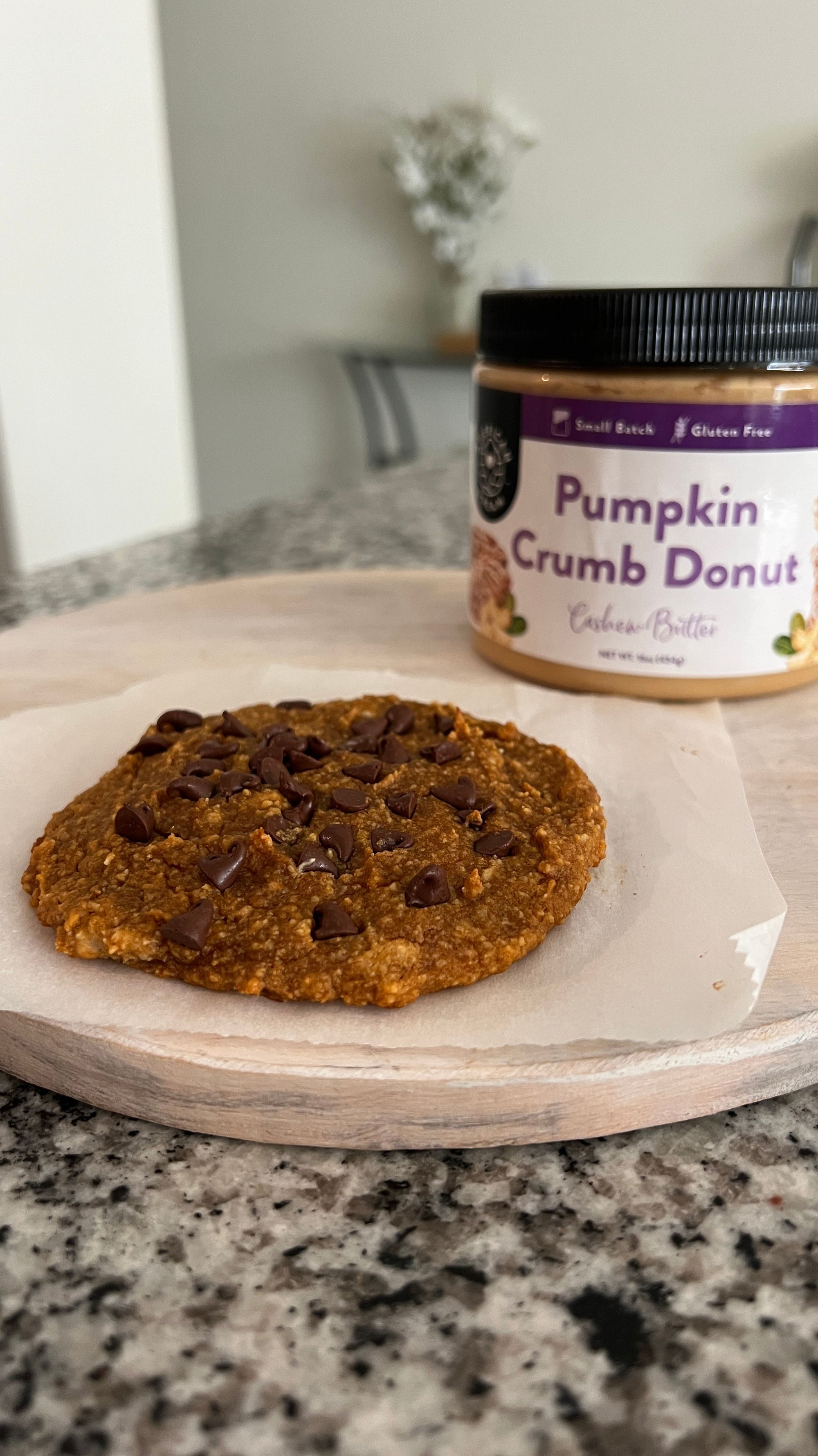 Single Serve Pumpkin Chocolate Chip Cookie