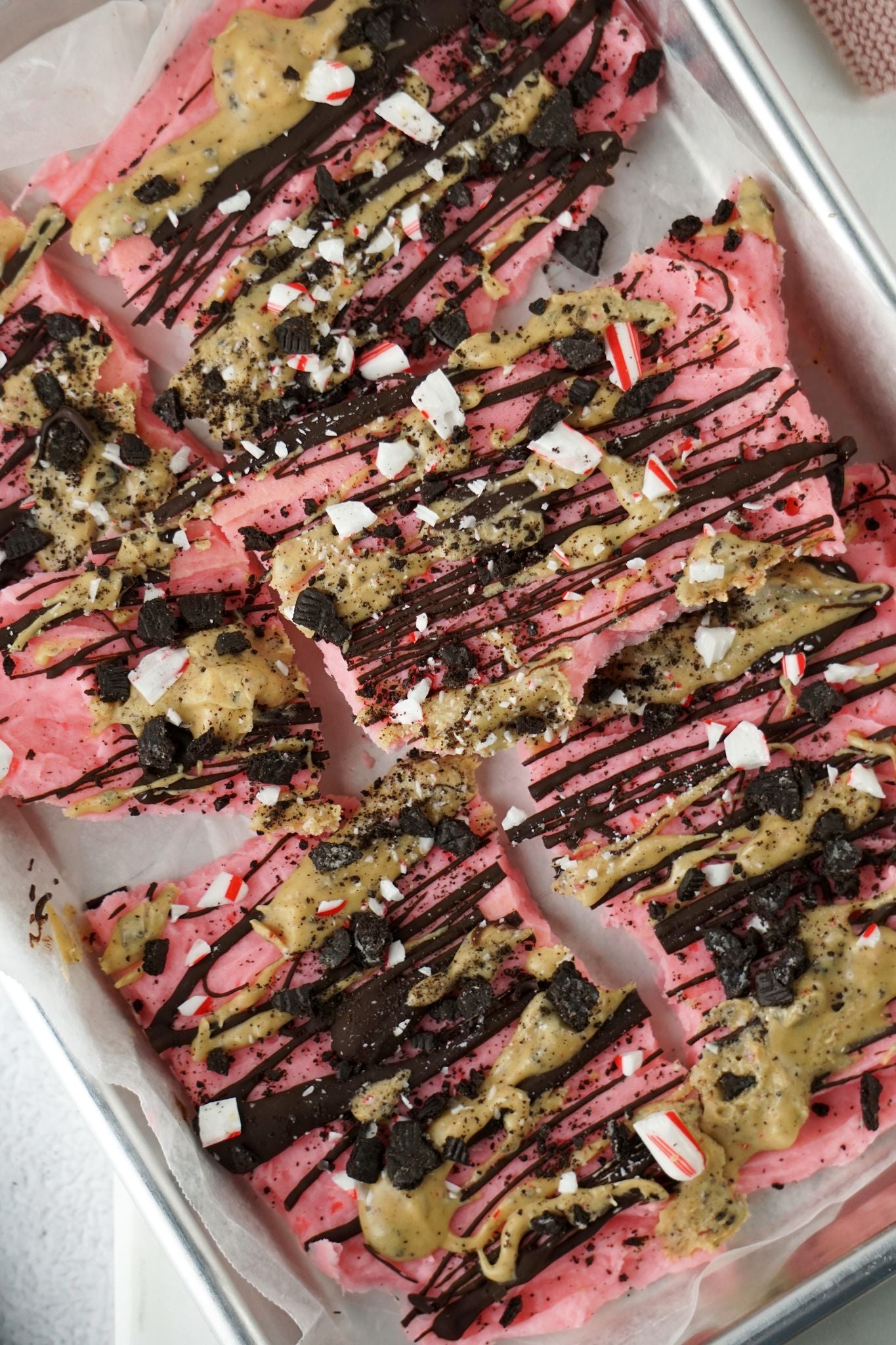 Candy Cane Kiss Frozen Yogurt Bark American Dream Nut Butter