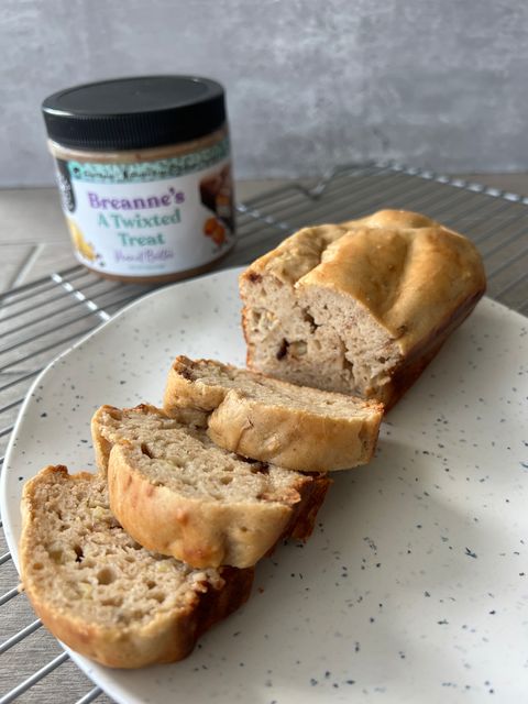 Mini Protein Twix Banana Bread