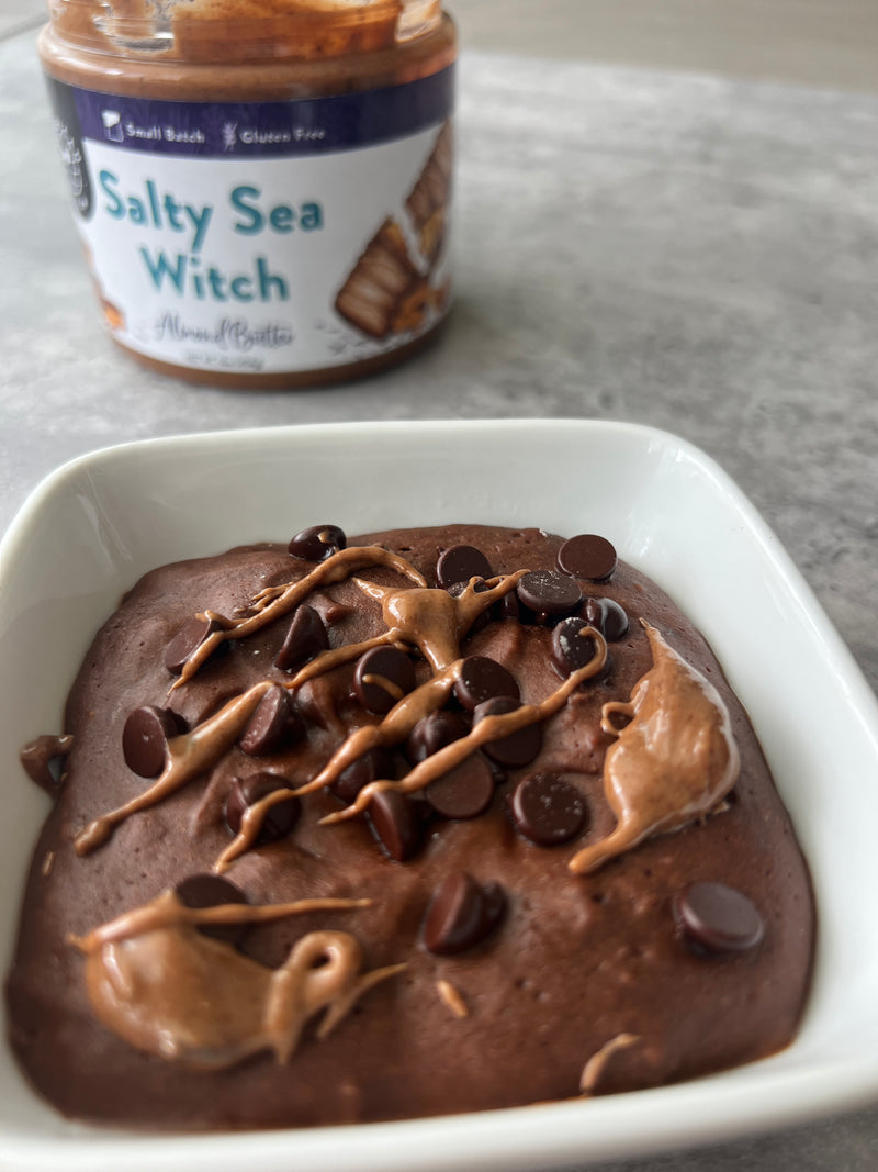 Chocolate Caramel Microwave Brownie