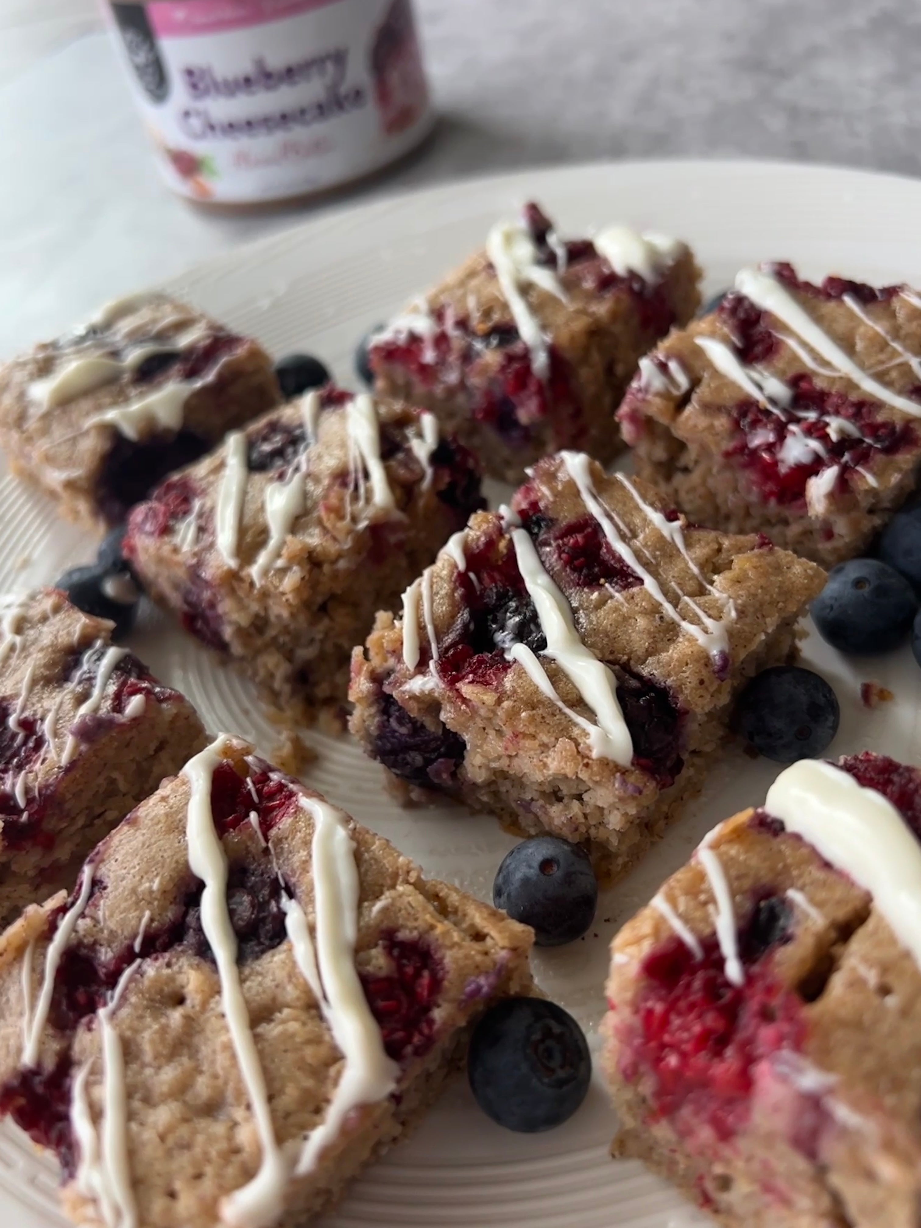 Red, White and Berry Breakfast Bars