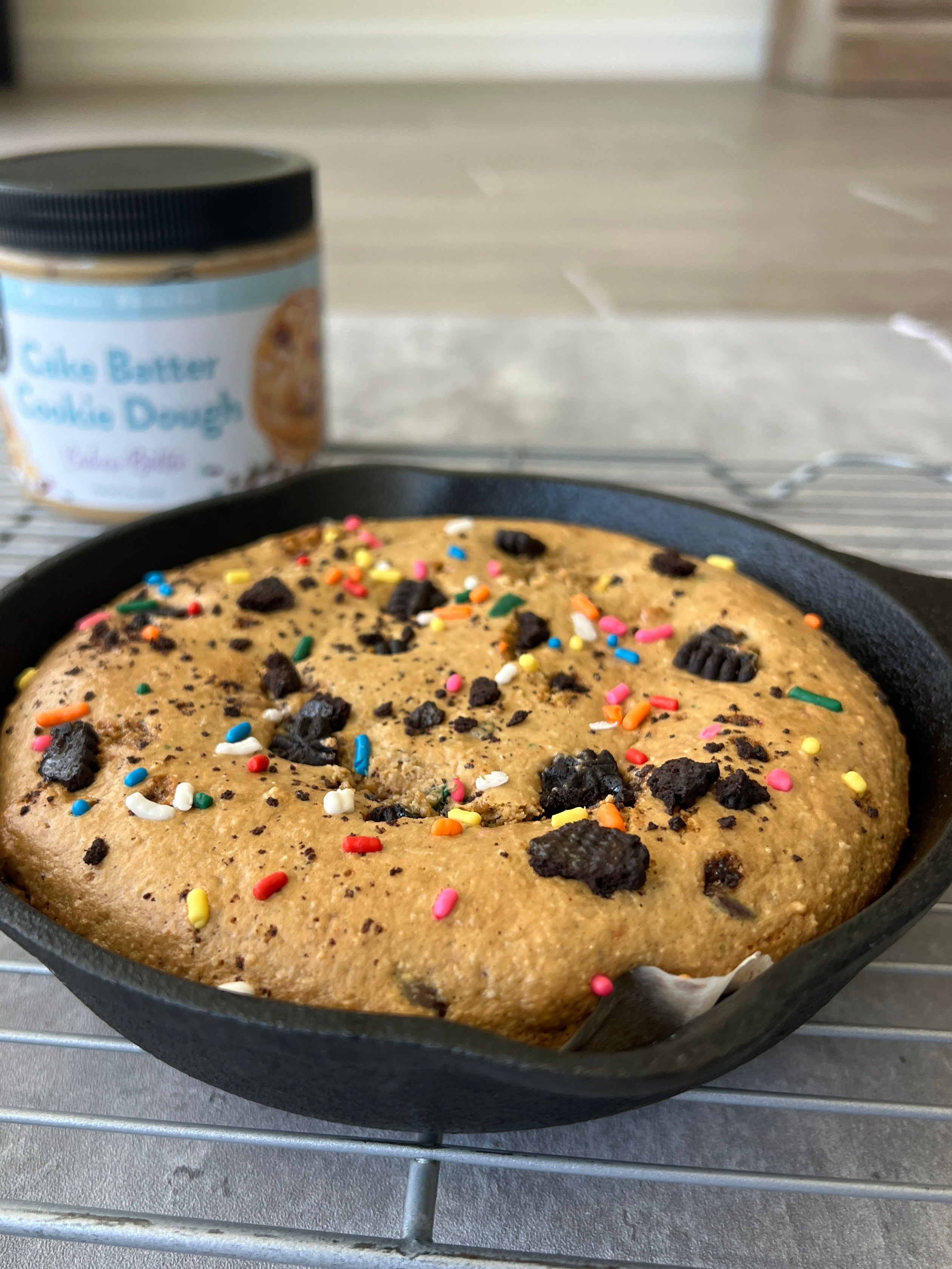 Cake Batter Cookie Dough Cookie Skillet