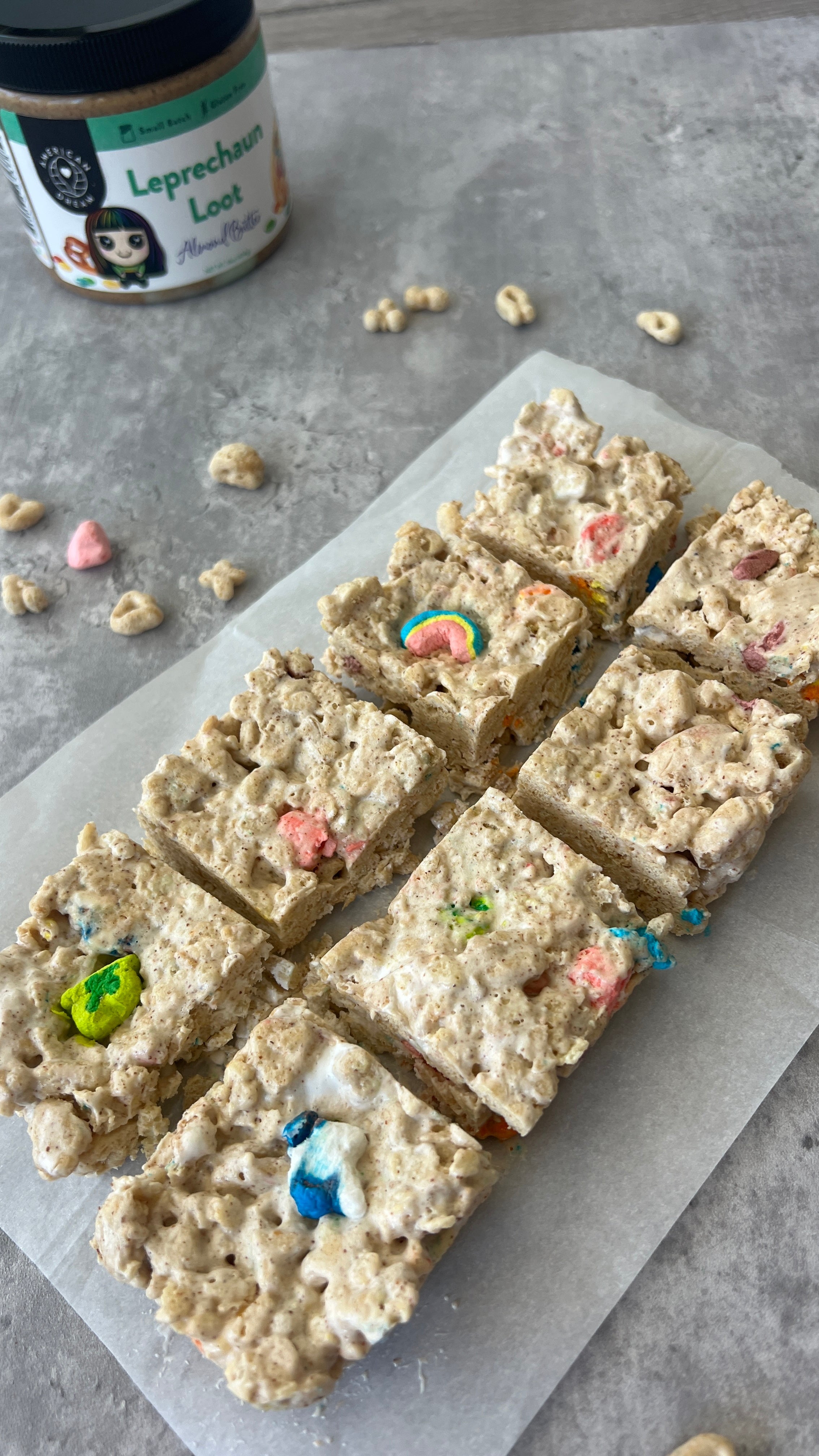 Frozen Lucky Charms Rice Krispie Treats