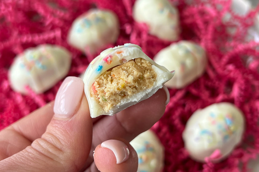 White Chocolate Covered Peanut Butter Eggs