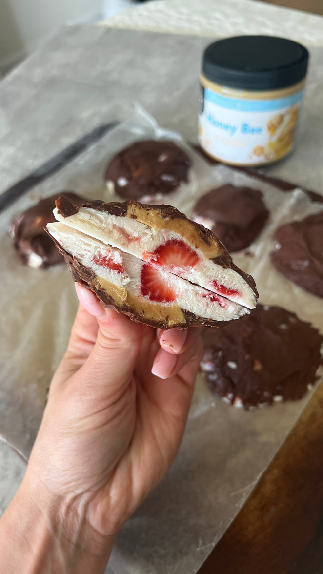 Dipped Frozen Yogurt Clusters