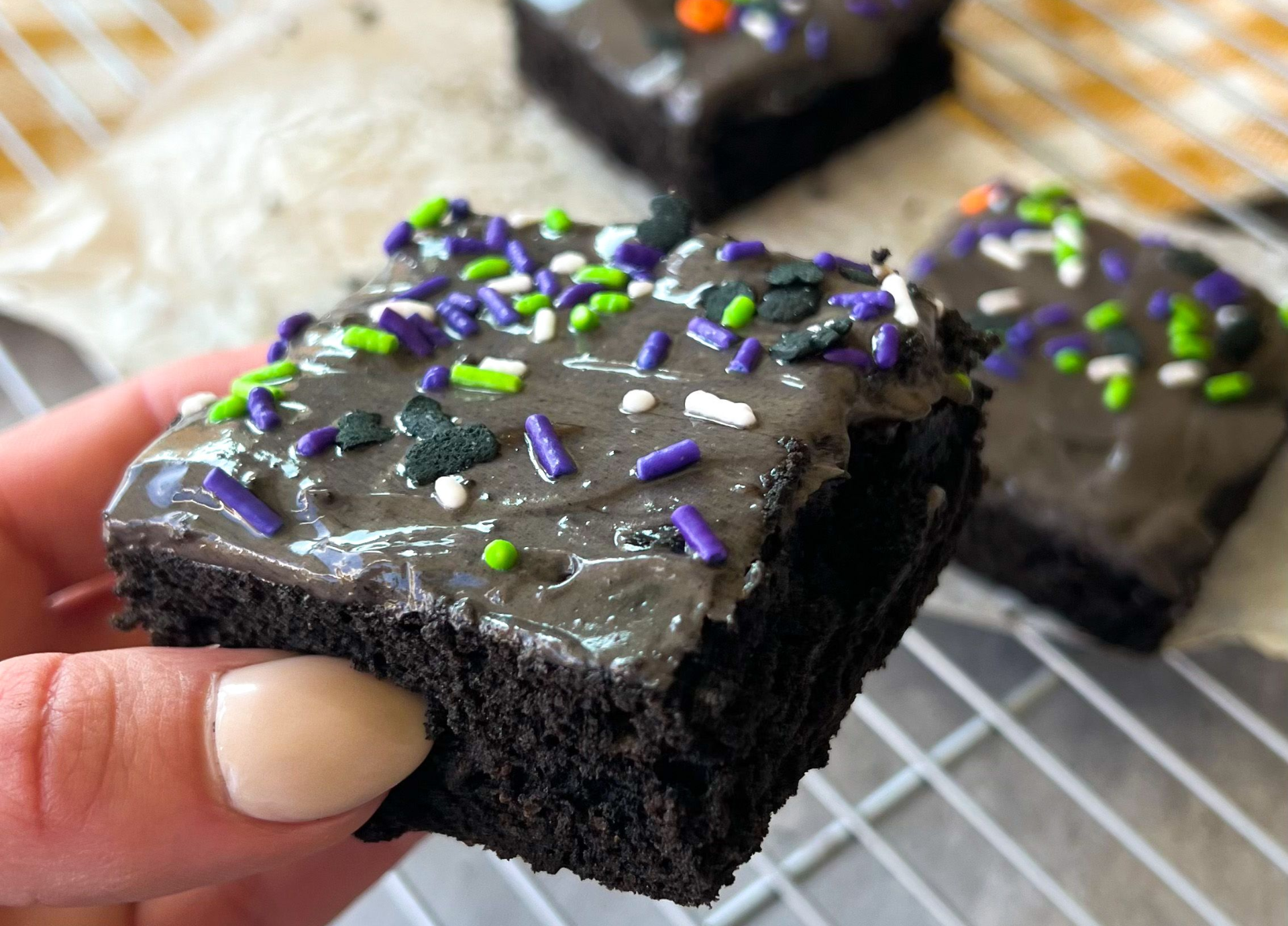 Bewitched Chocolate Cake Bars