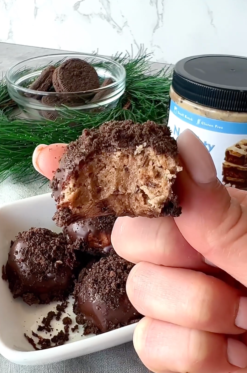 Naughty or Nice (Brookie) Protein Truffles