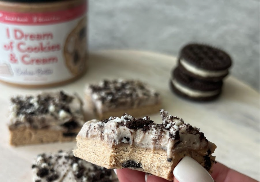 No Bake Cookies and Cream Cookie Bars