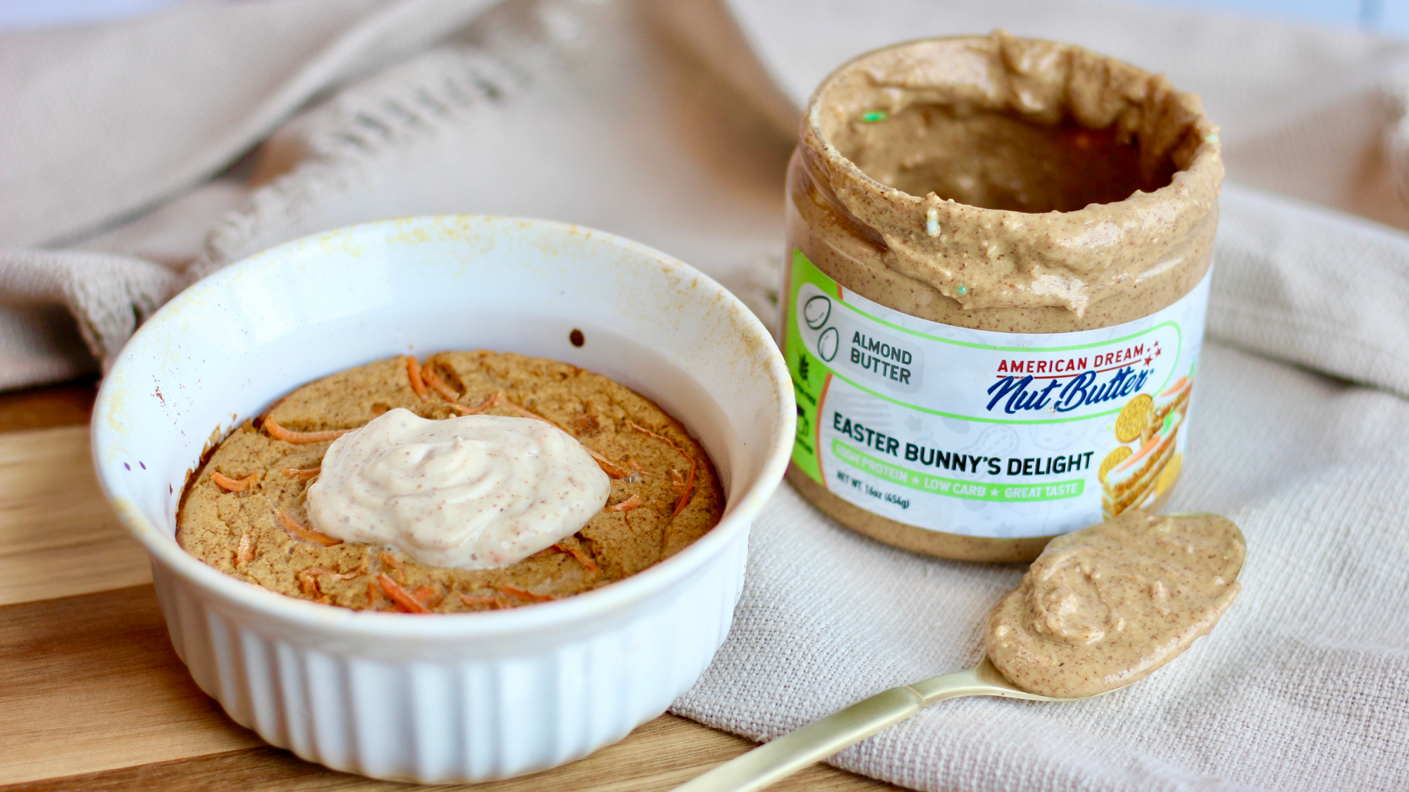 Carrot Cake Baked Oats with Cream Cheese Frosting