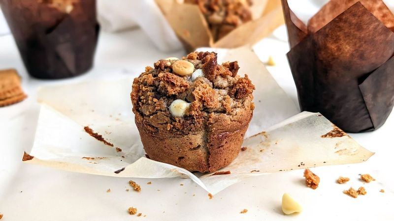 White Chocolate Golden Oreo Protein Muffins