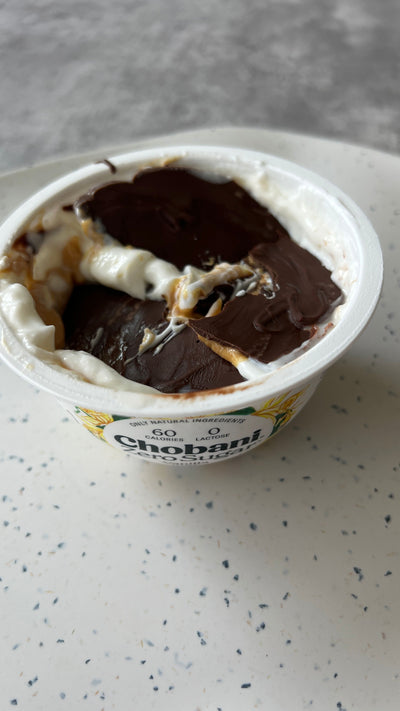 Peanut Butter Cup “Magic Shell” Yogurt