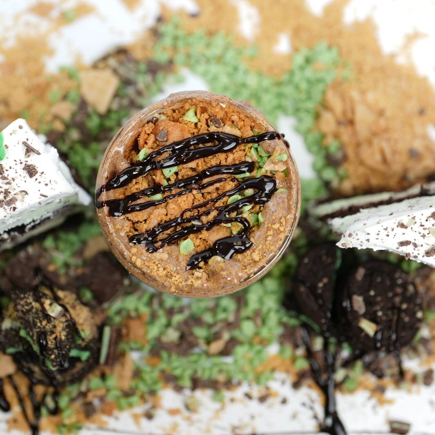 Gluten-Free Mint Chip Ice Cream Cake Almond Butter