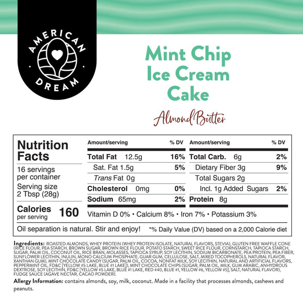Gluten-Free Mint Chip Ice Cream Cake Almond Butter