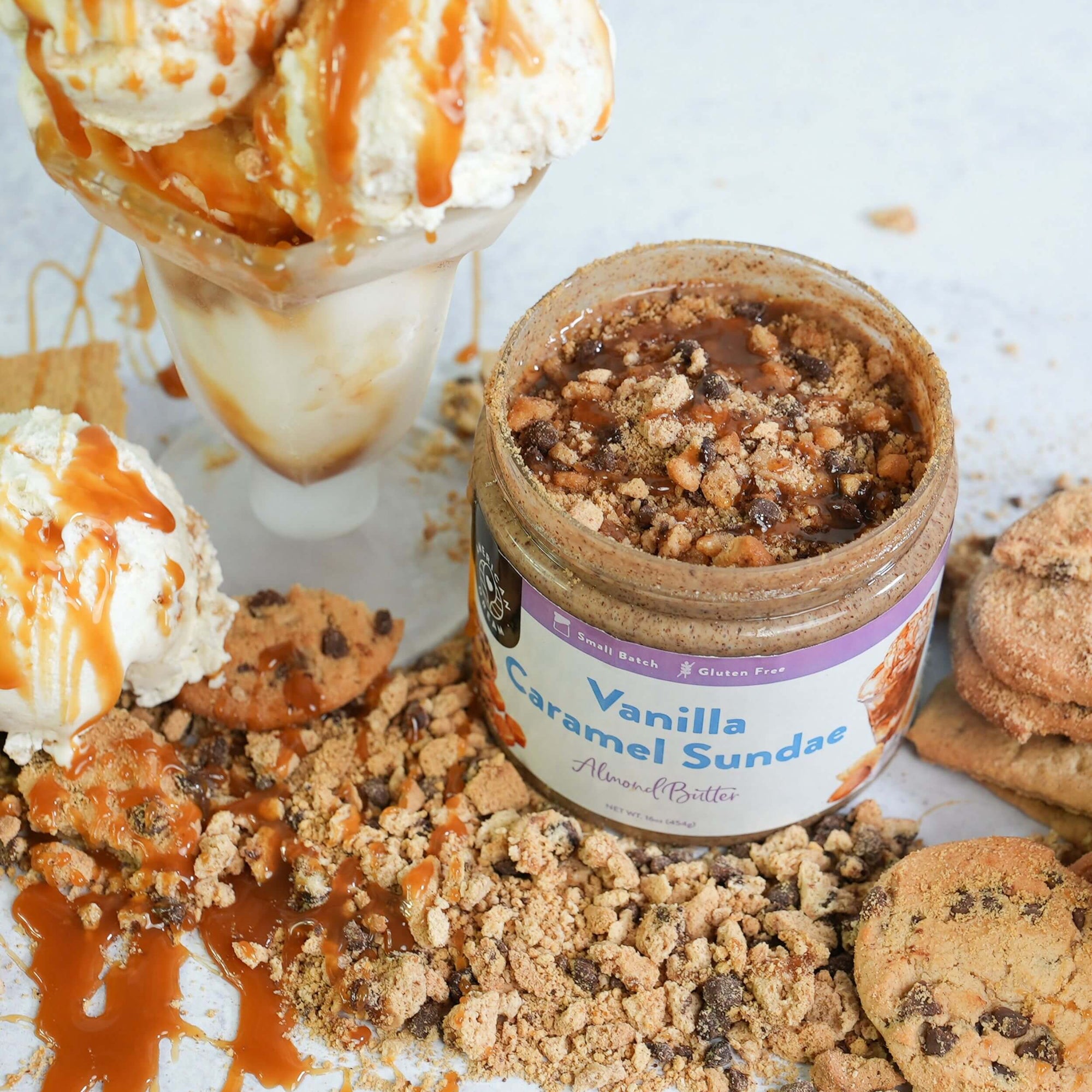 Gluten-Free Vanilla Caramel Sundae Almond Butter