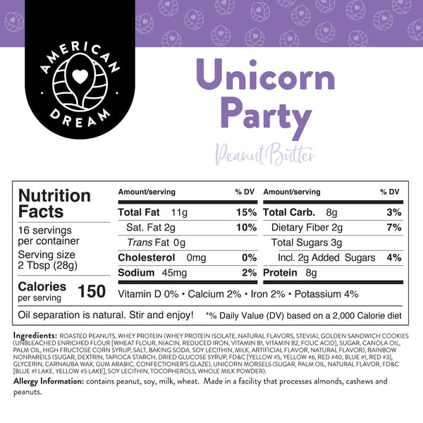 Unicorn Party Peanut Butter
