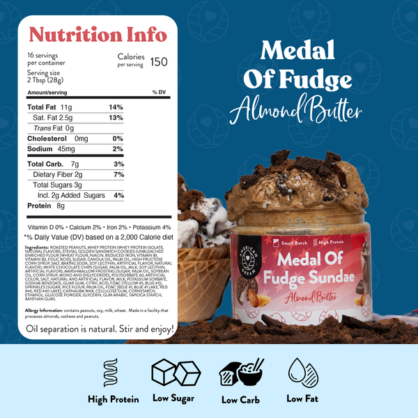 Medal of Fudge Almond Butter