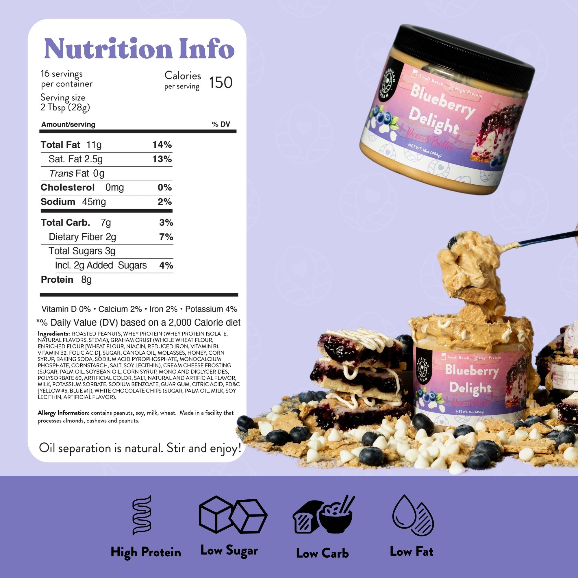 Blueberry Delight Peanut Butter