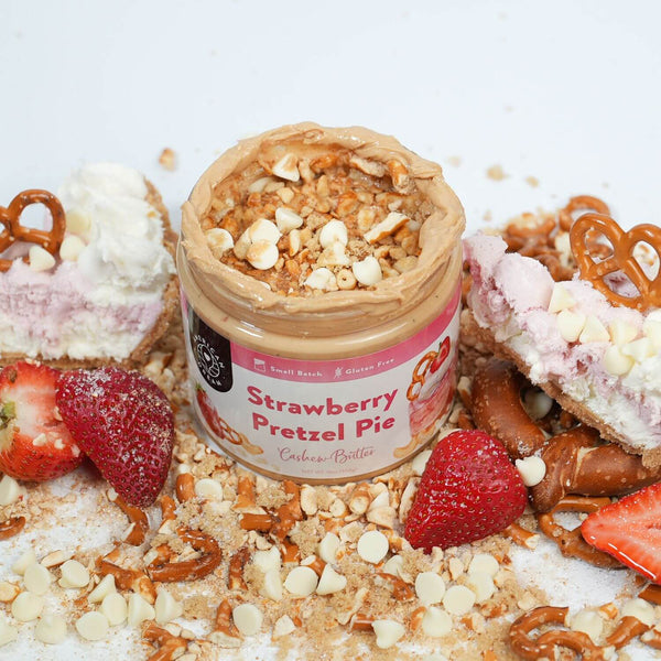 Gluten-Free Strawberry Pretzel Pie Cashew Butter