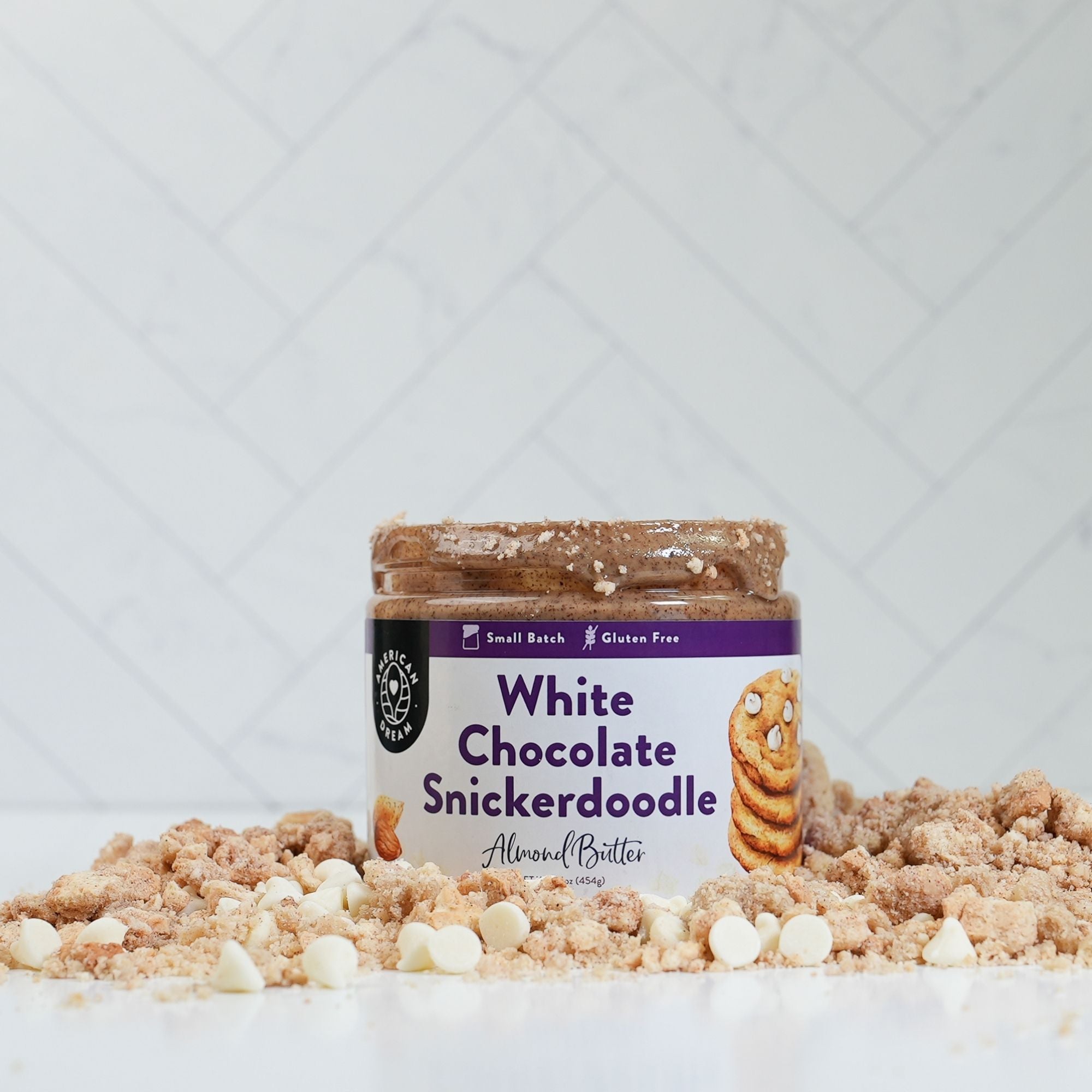 Gluten-Free White Chocolate Snickerdoodle Almond Butter
