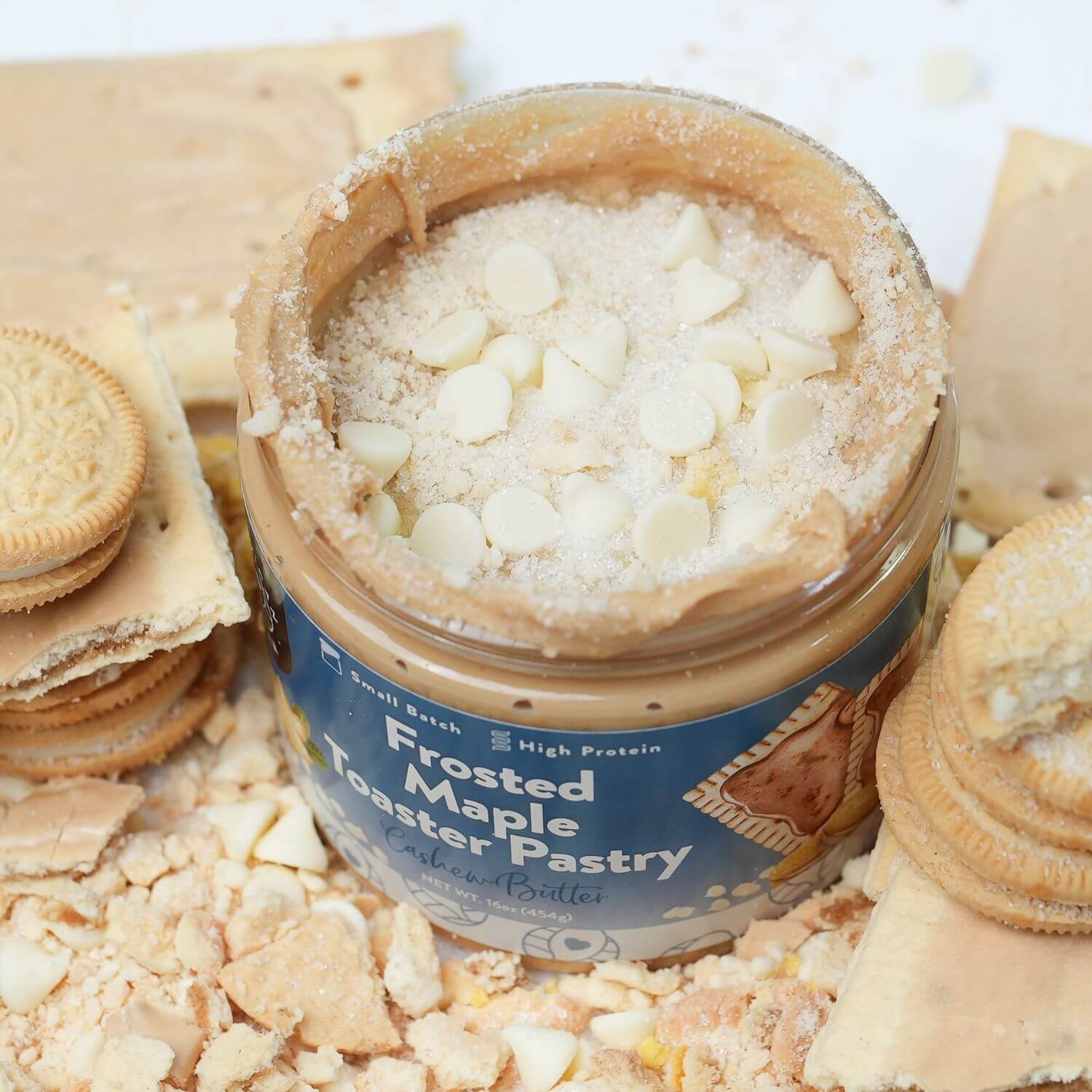 Frosted Maple Toaster Pastry Cashew Butter