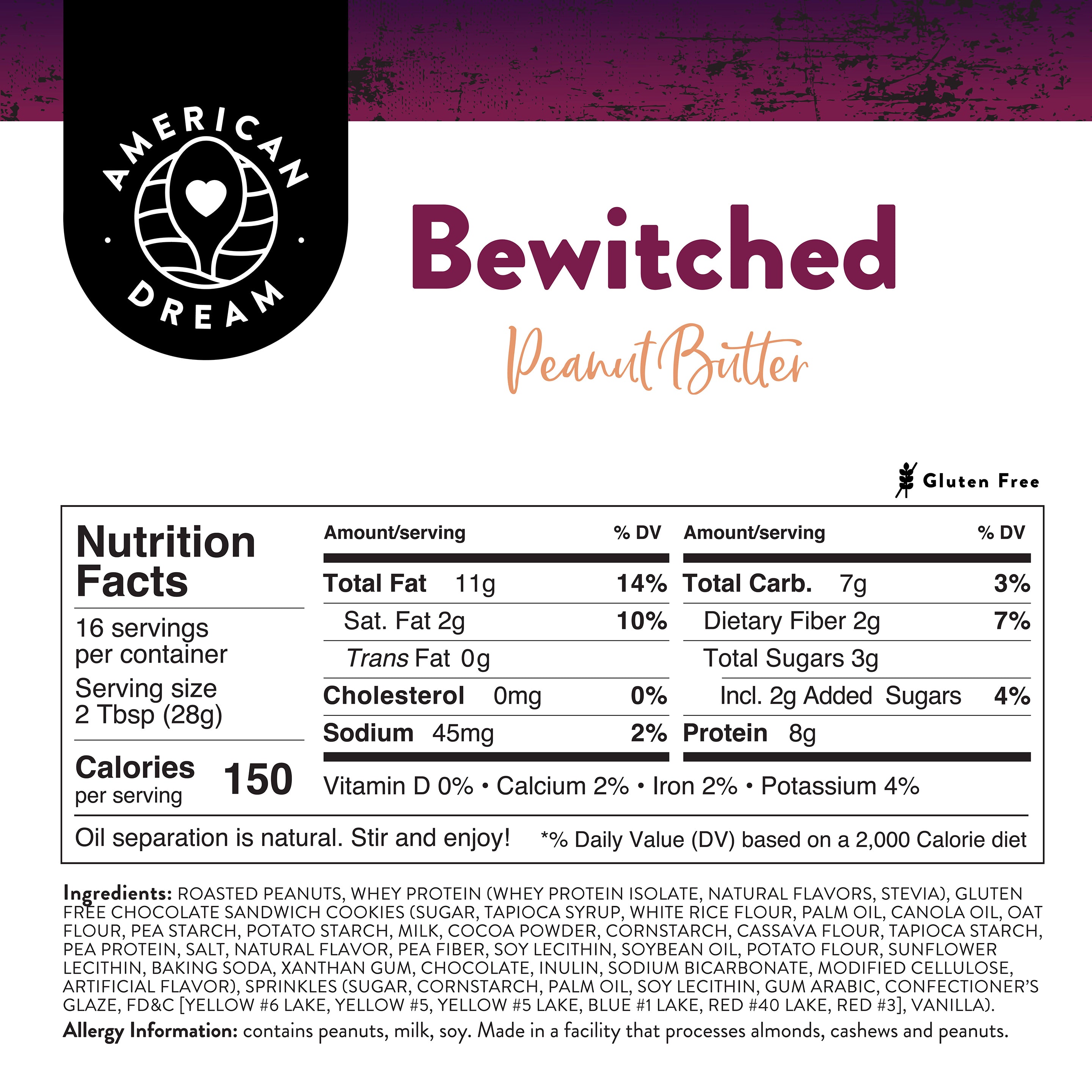 Gluten-Free Bewitched Peanut Butter