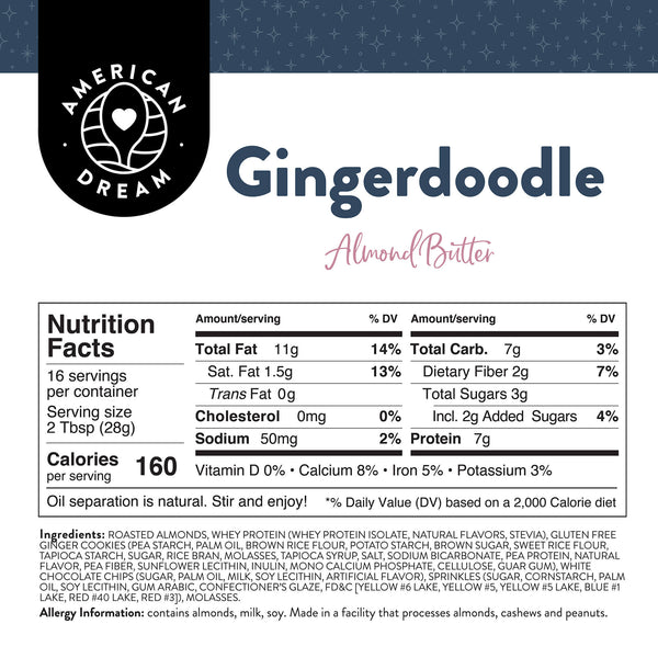 Gingerdoodle Almond Butter