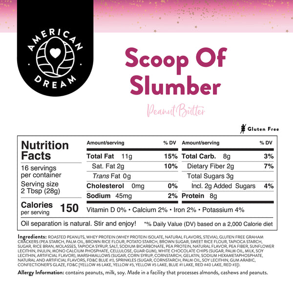 Gluten-Free Scoop of Slumber Peanut Butter