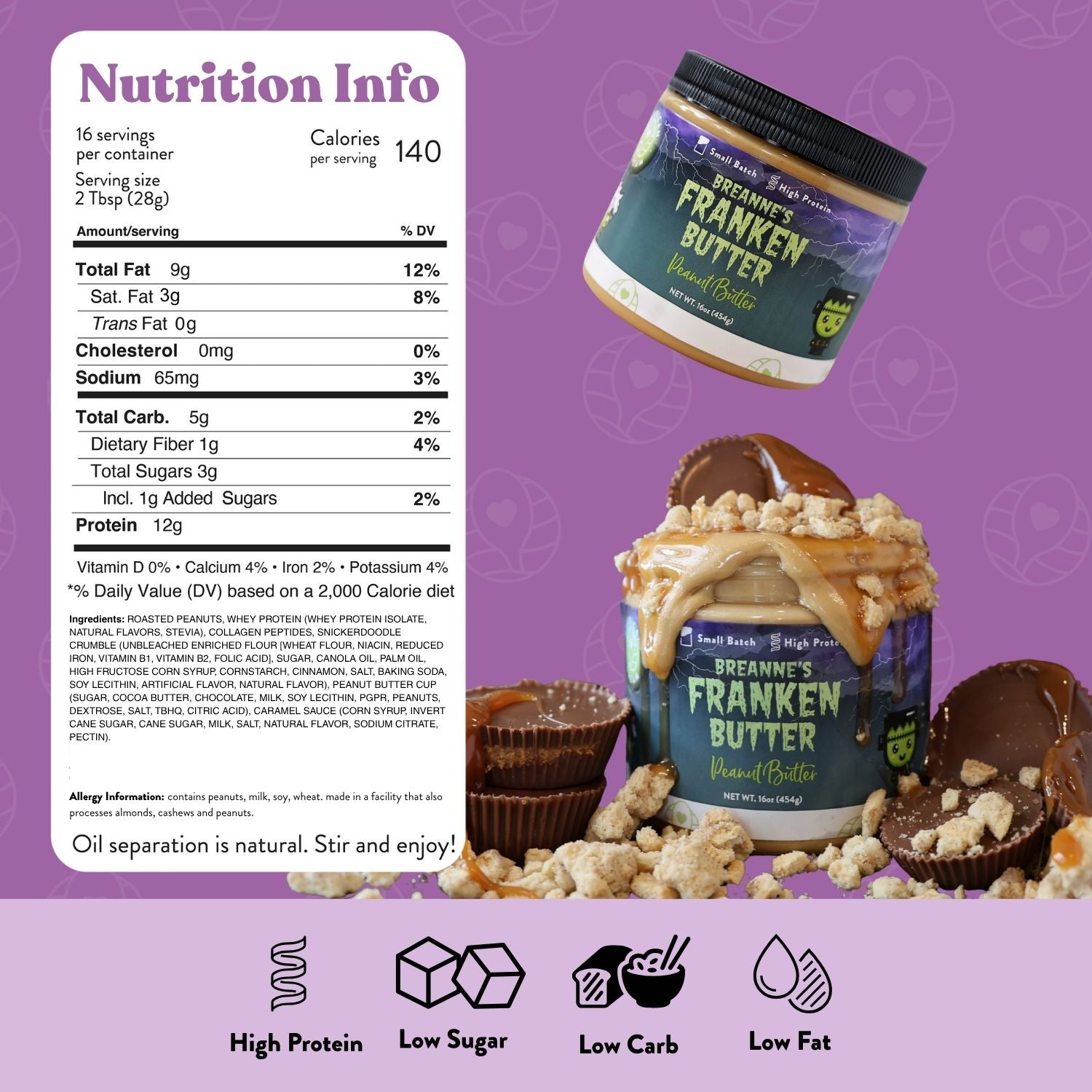 Breanne's Franken Butter Peanut Butter – American Dream Nut Butter