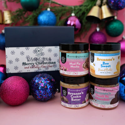 Baby Butter 4oz Breanne's Blend Peanut Butter Holiday Gift Bundle