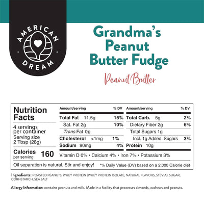 Baby Butter 4oz Grandma's Fudge Peanut Butter