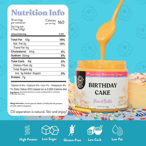 Birthday Cake Peanut Butter