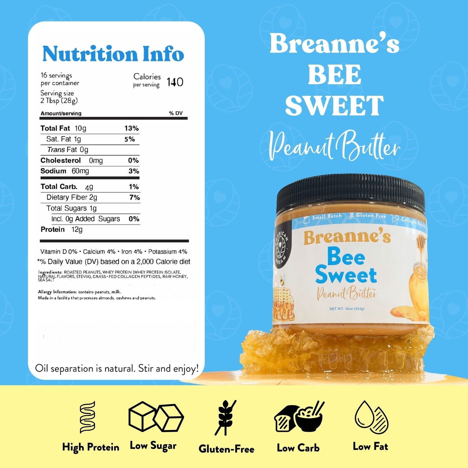 Breanne's Bee Sweet Peanut Butter