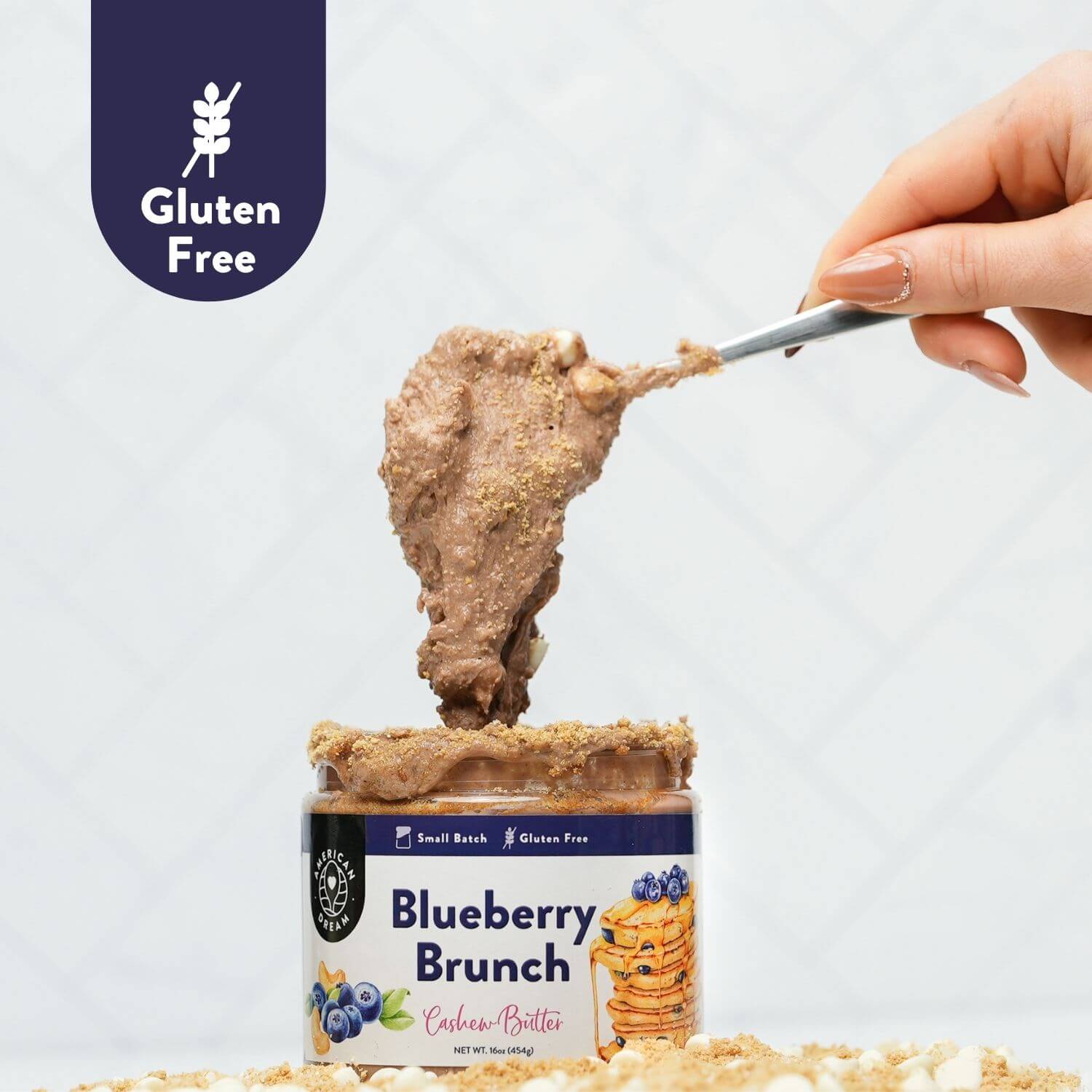 Gluten-Free Blueberry Brunch Cashew Butter