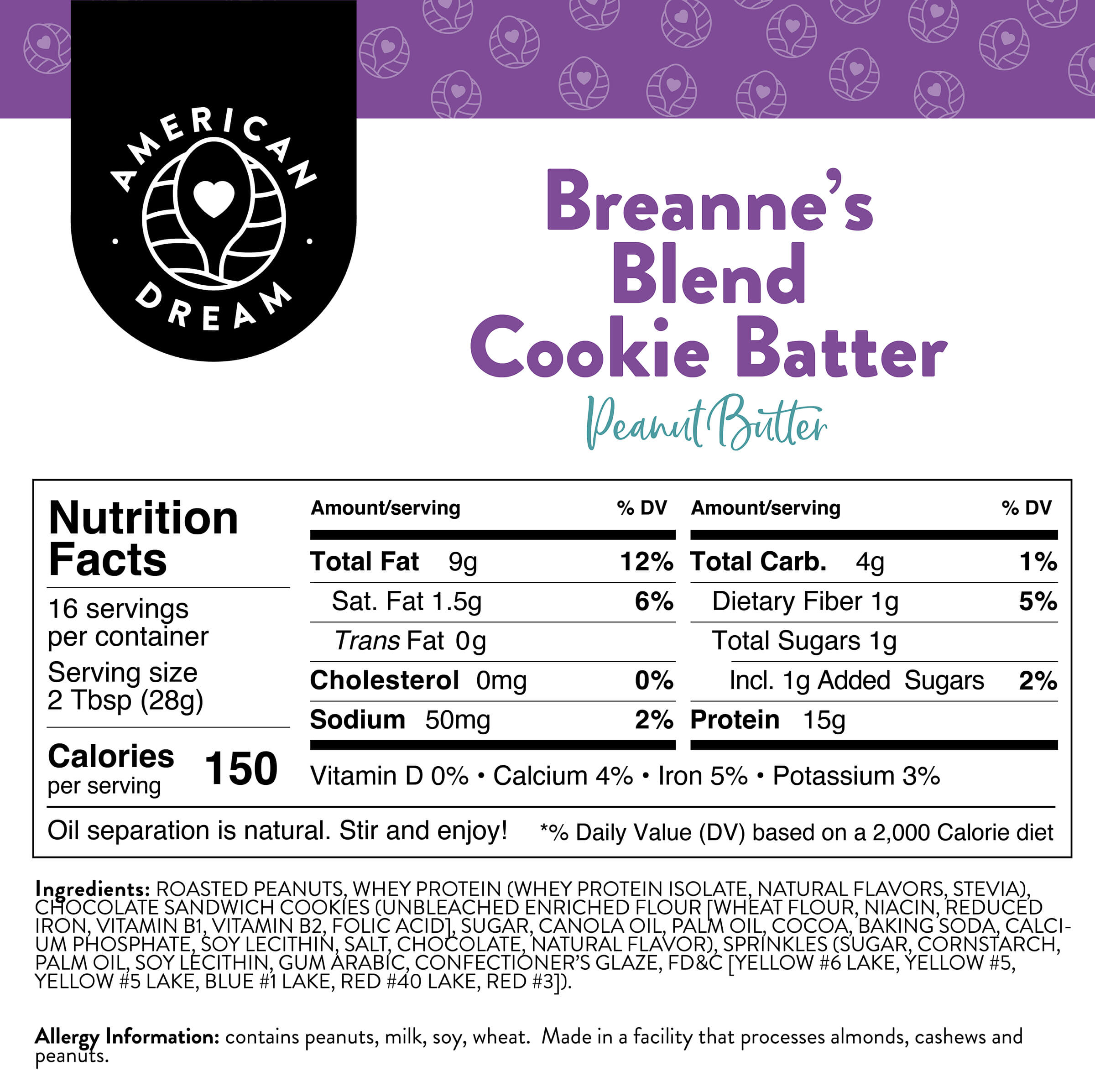 Breanne's Blend Cookie Batter Peanut Butter