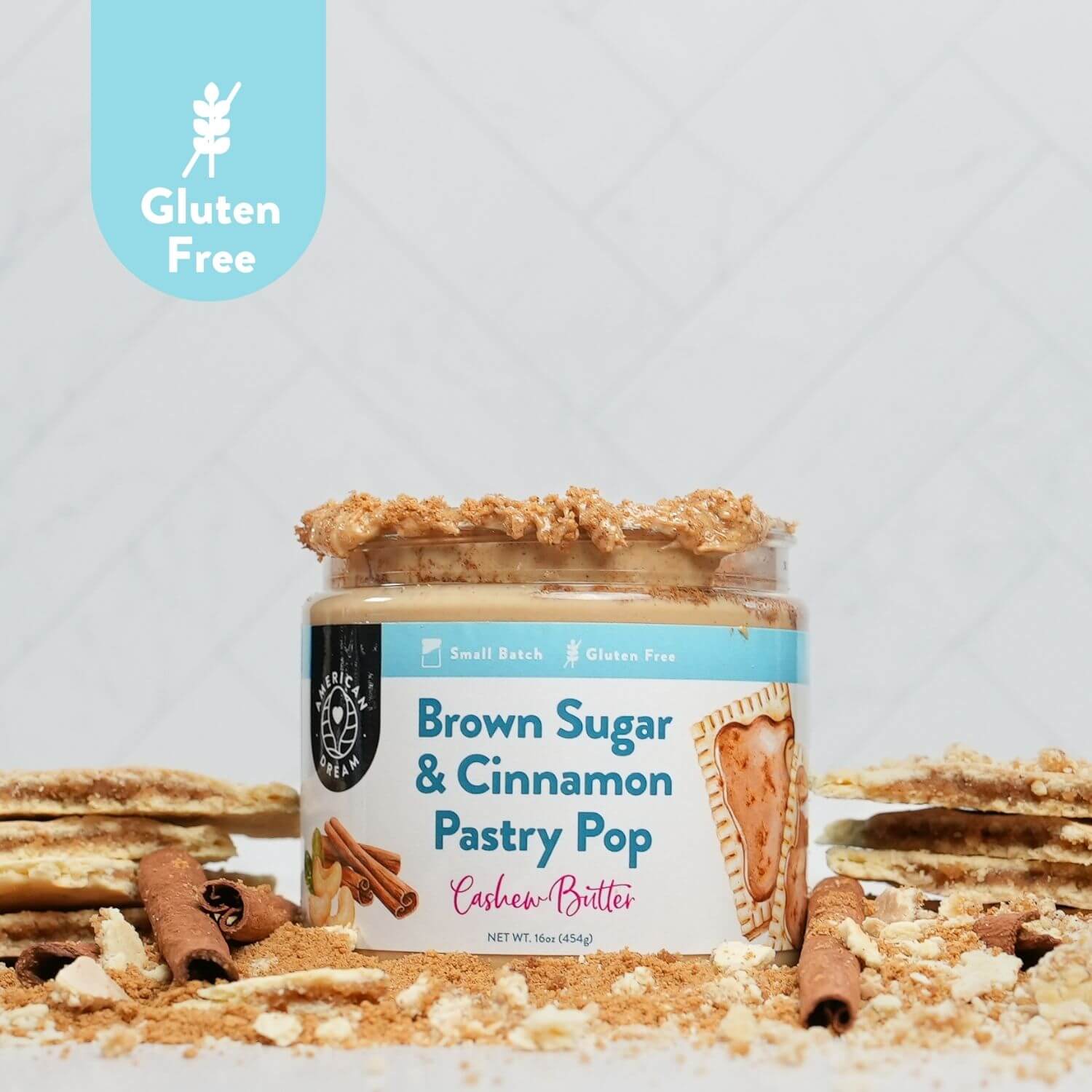 Gluten-Free Brown Sugar Cinnamon Pastry Pop Cashew Butter