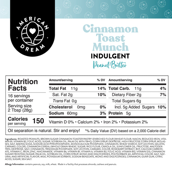 Cinnamon Toast Munch Indulgent Peanut Butter
