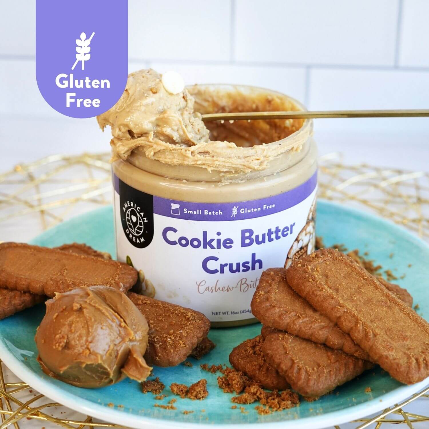 Gluten-Free Cookie Butter Crush Cashew Butter