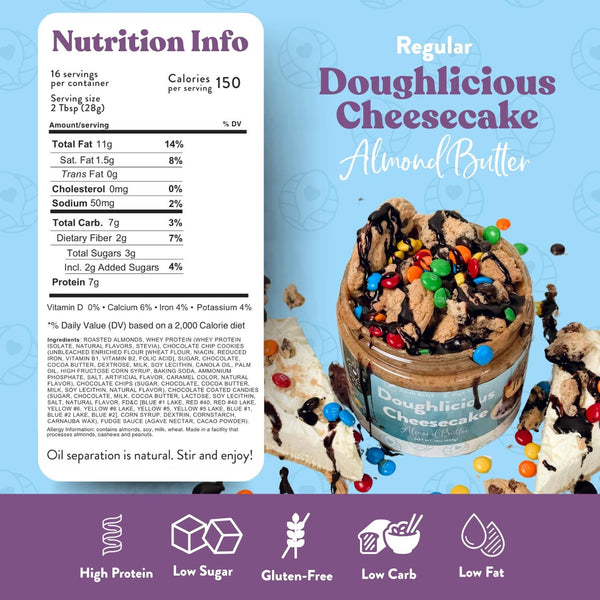Doughlicious Cheesecake Almond Butter