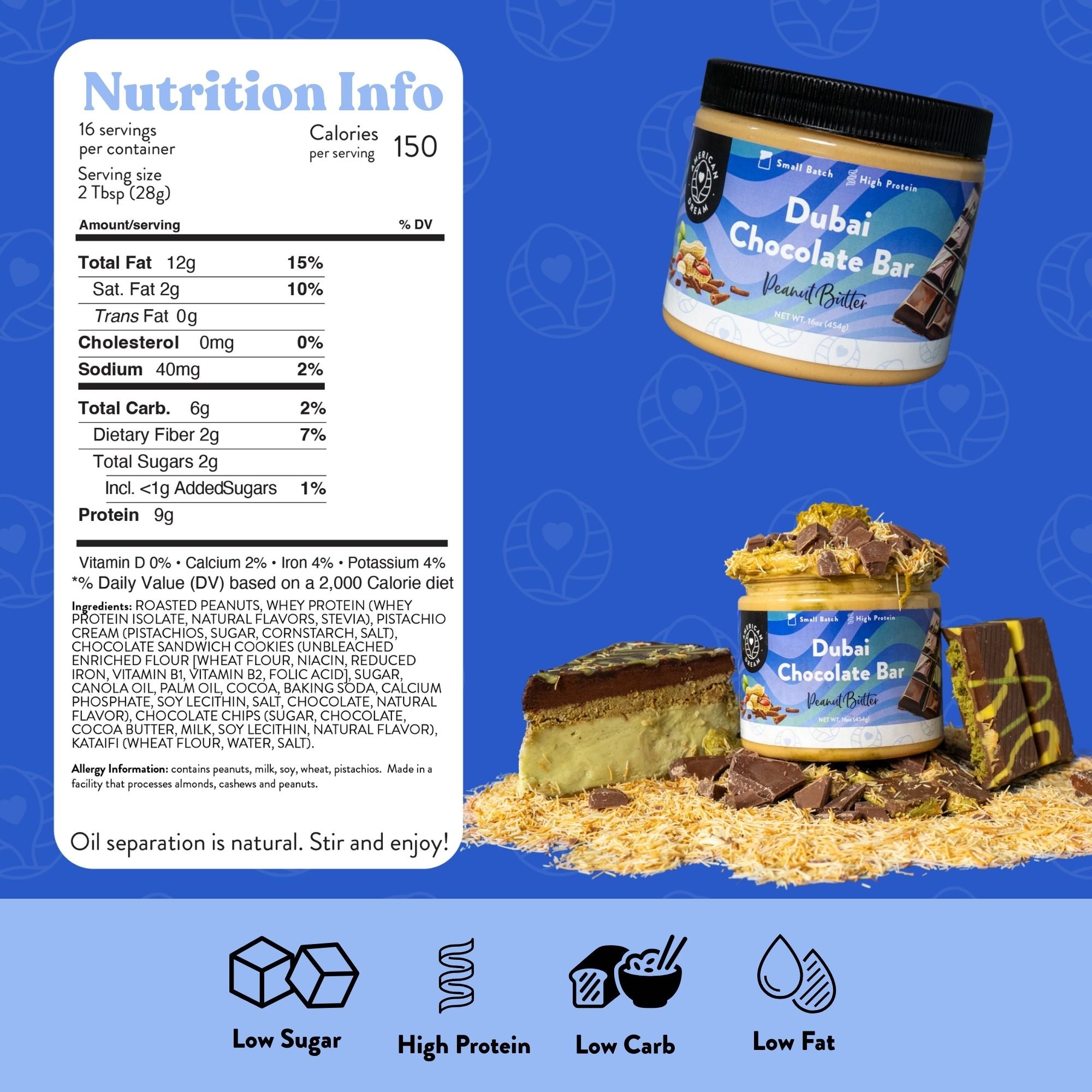 Dubai Chocolate Bar Peanut Butter