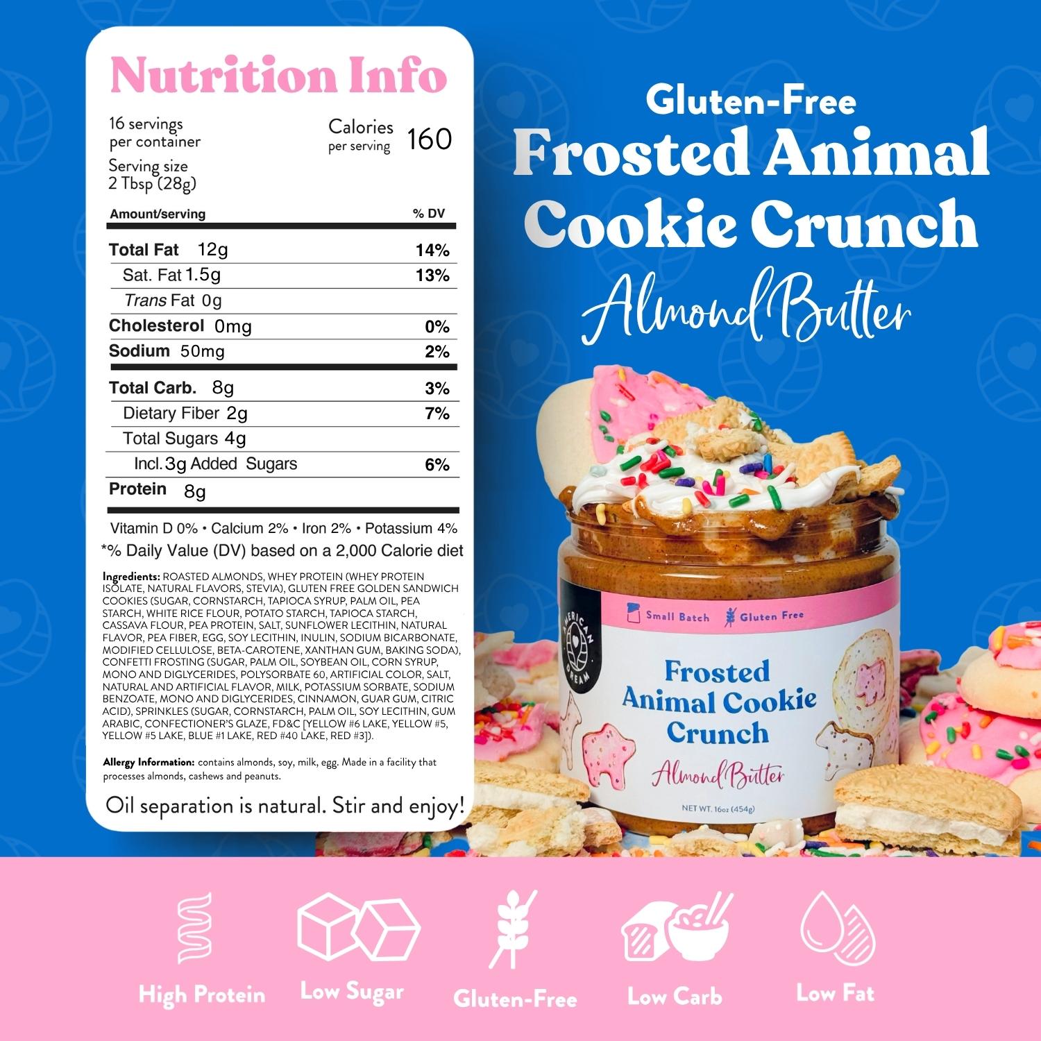 Frosted Animal Cookie Crunch Almond Butter