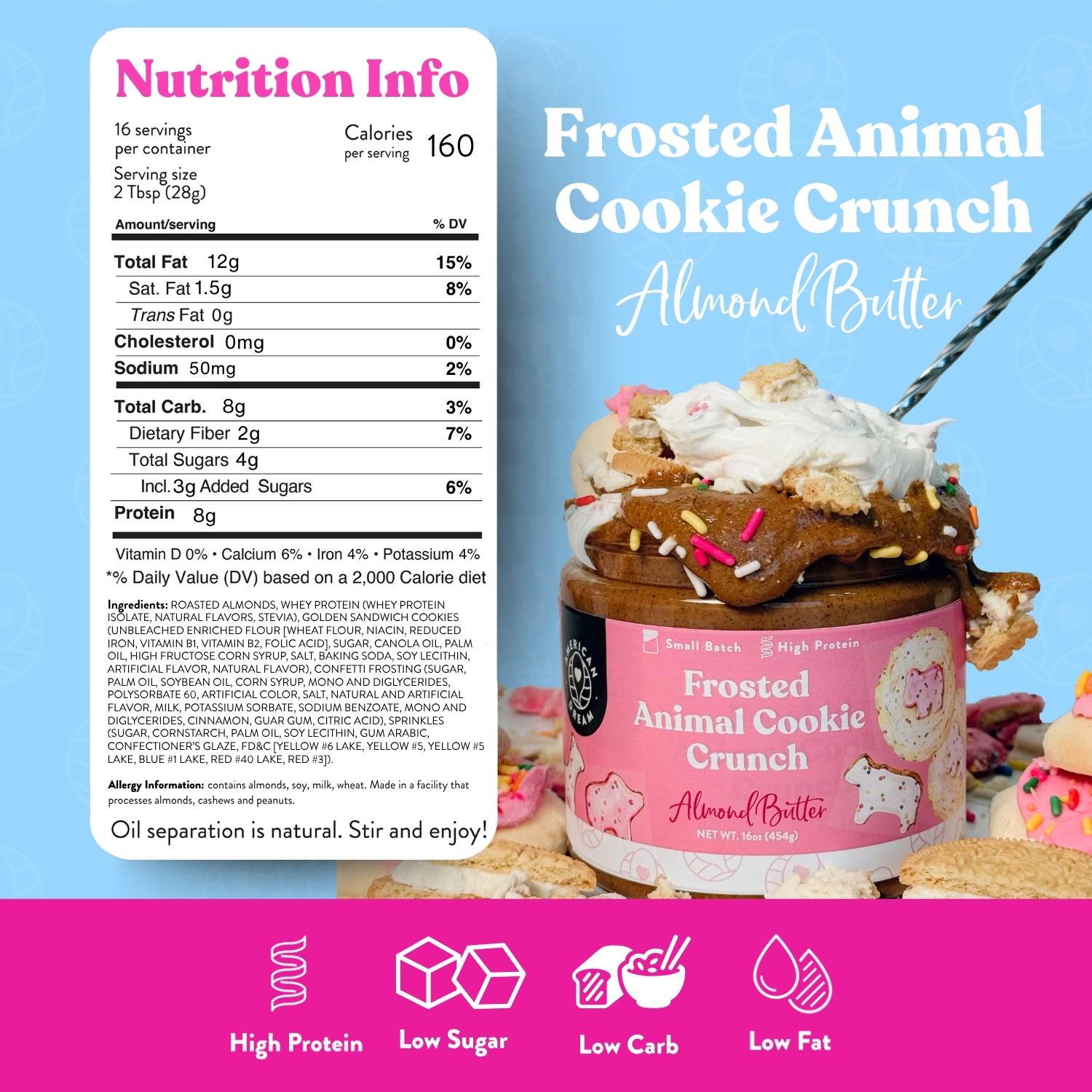 Frosted Animal Cookie Crunch Almond Butter